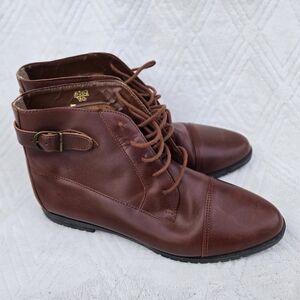 DEADSTOCK Vintage 90s Apostrophe "The Leather Collection" Boots Size 12 Brazil